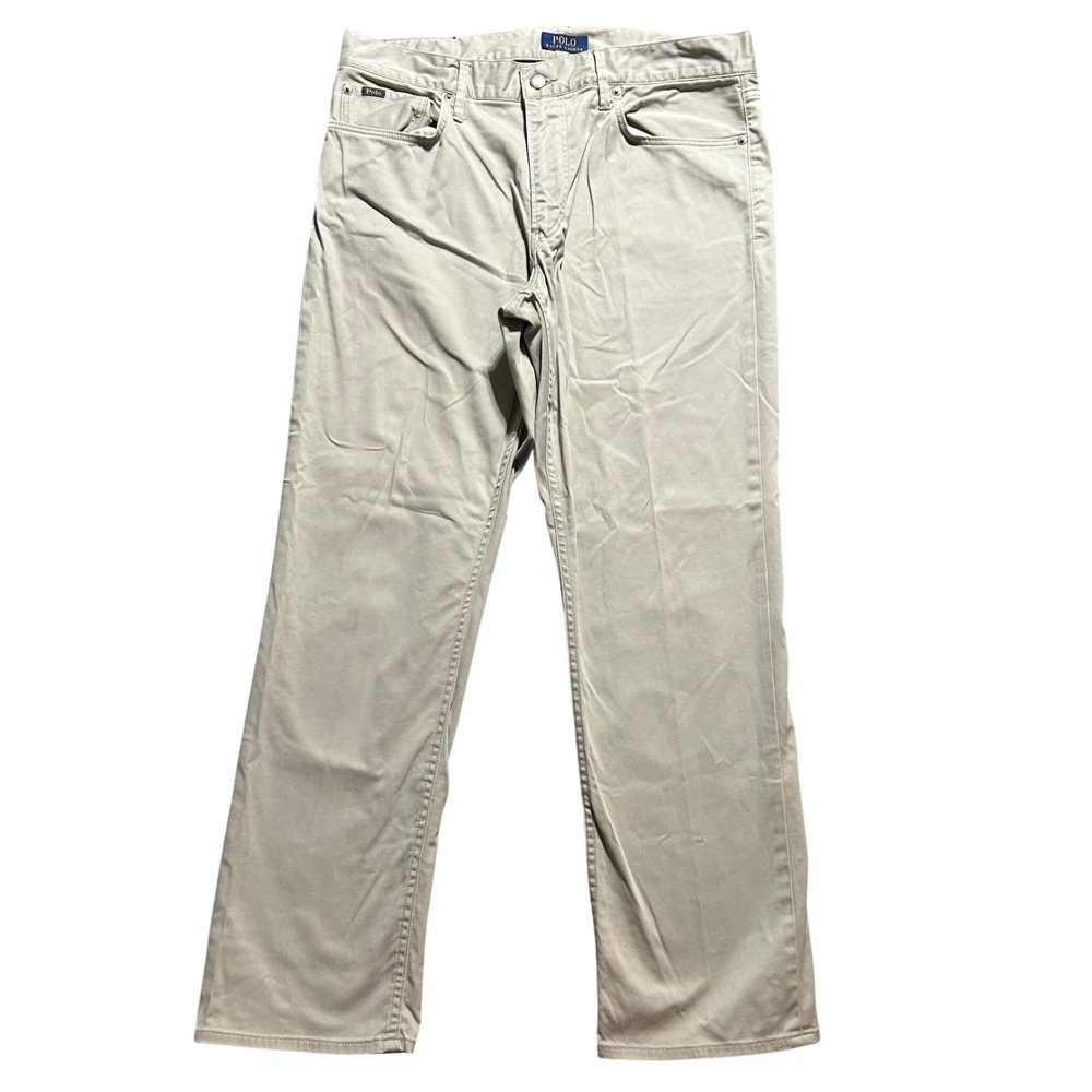 Polo Ralph Lauren Pants Mens 34x30 (Fits 35x30) Khaki Tan Straight Leg Chino